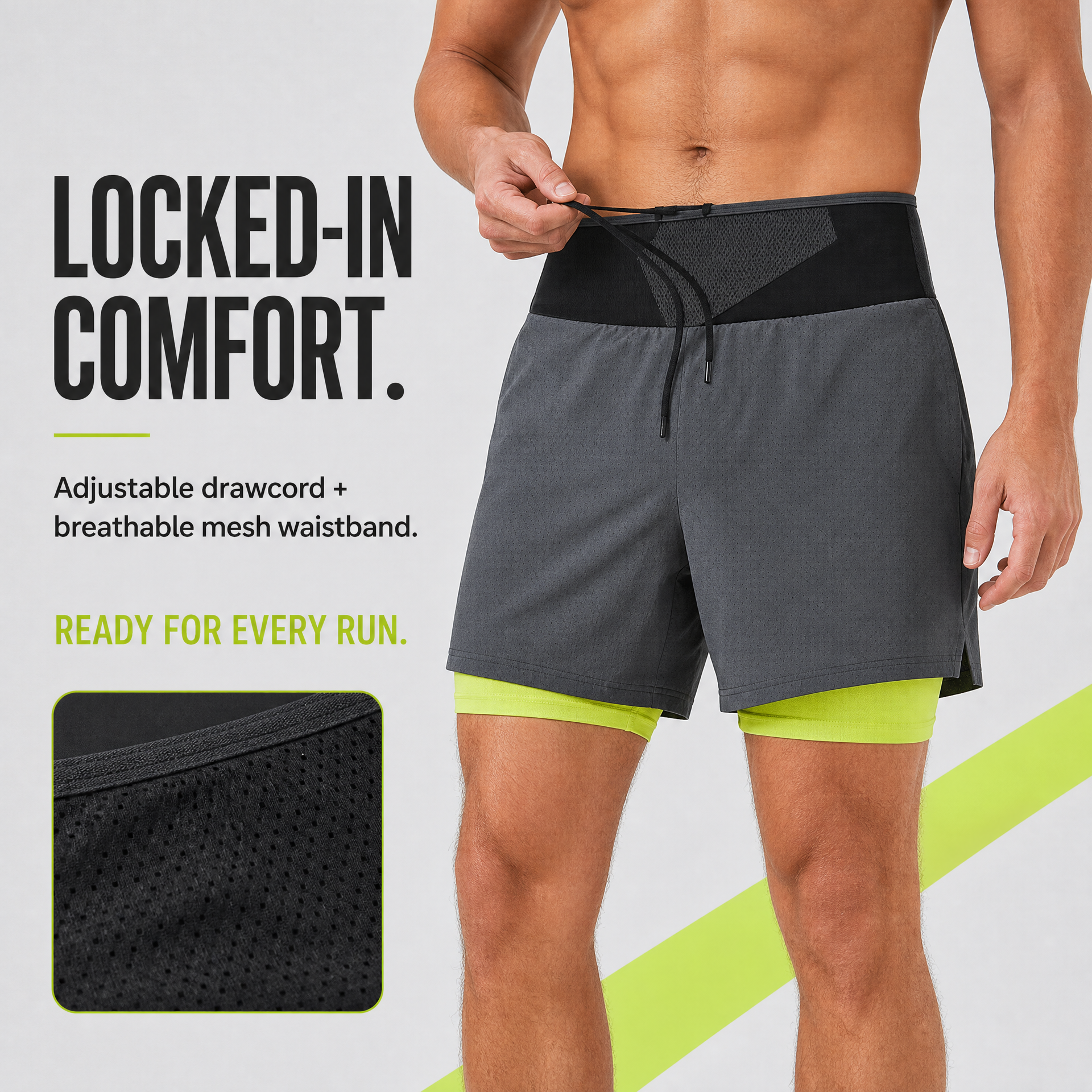 RunnerVault 2-in-1 Performance Shorts